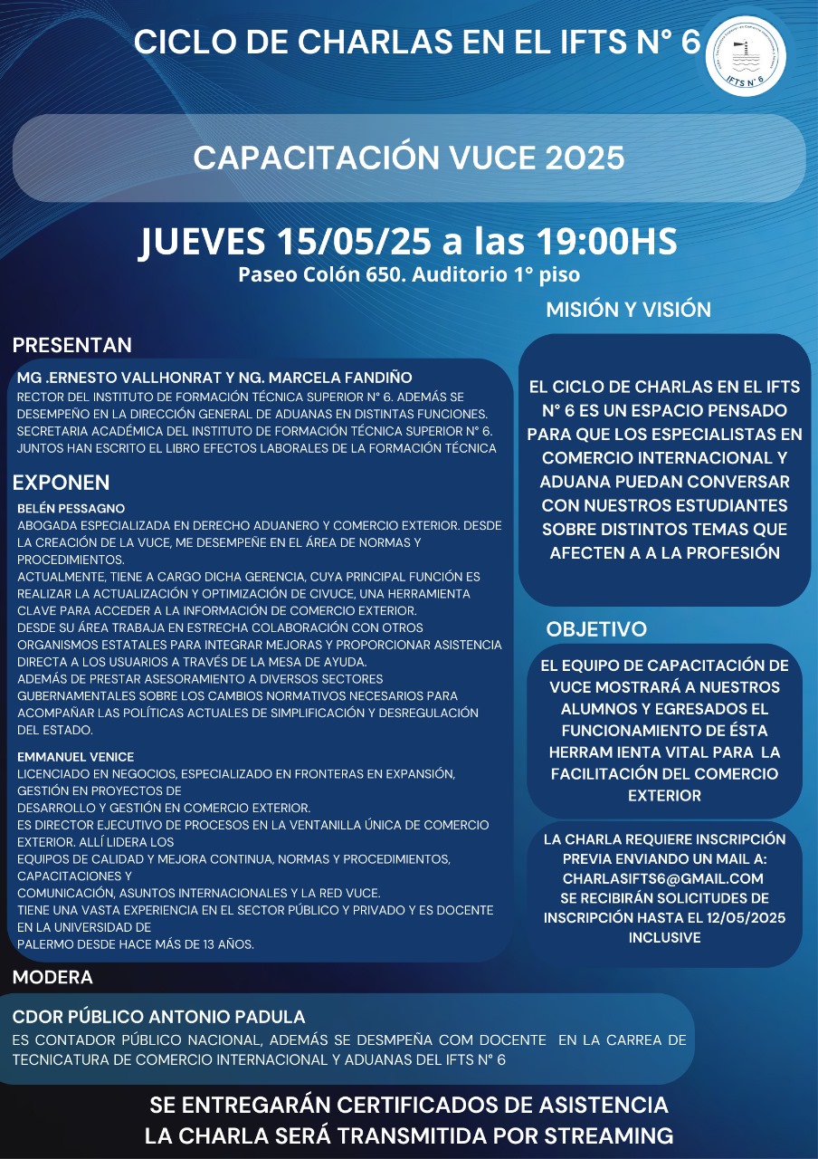 Charla VUCE 15 5 2025