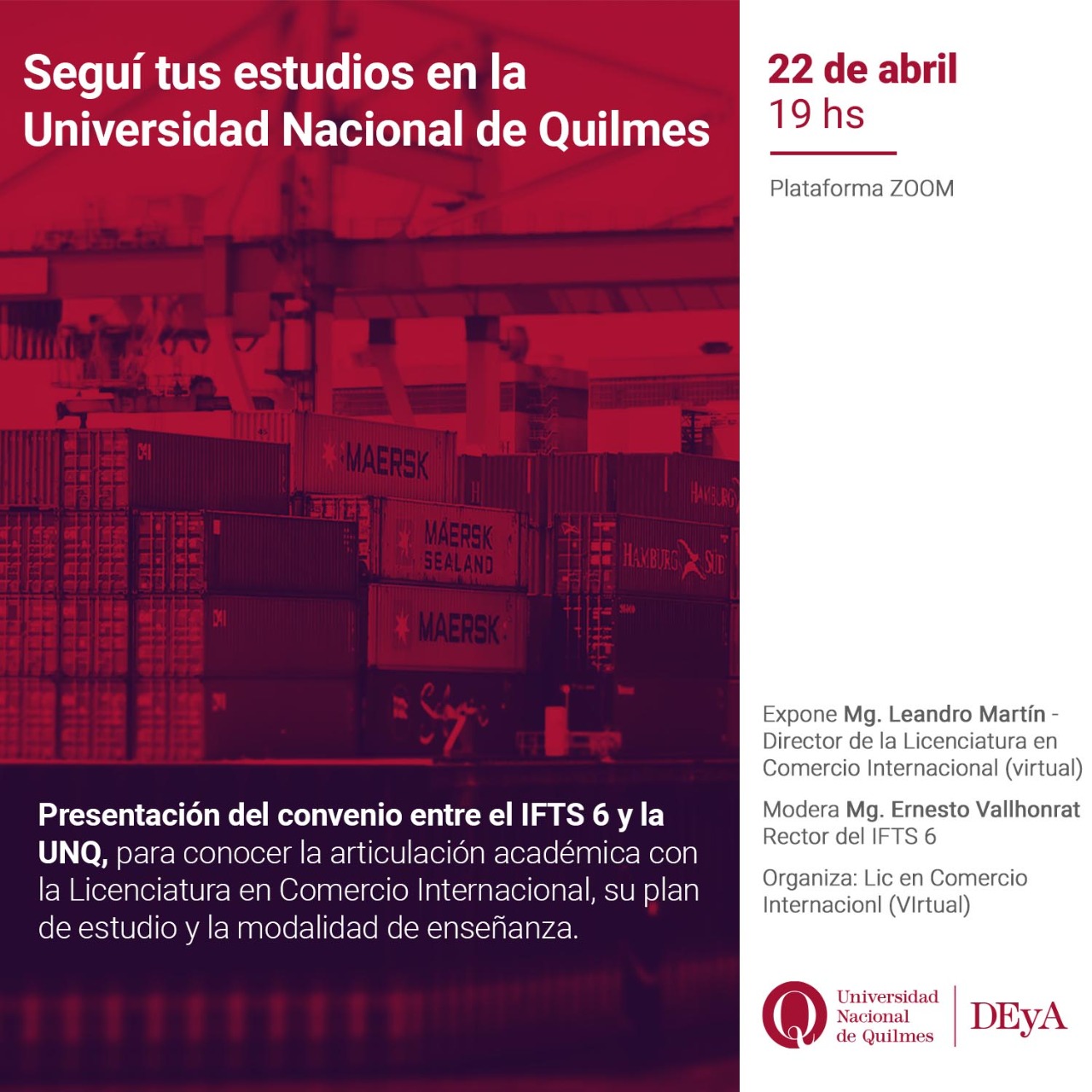 Presentación convenio IFTS 6 UNQ