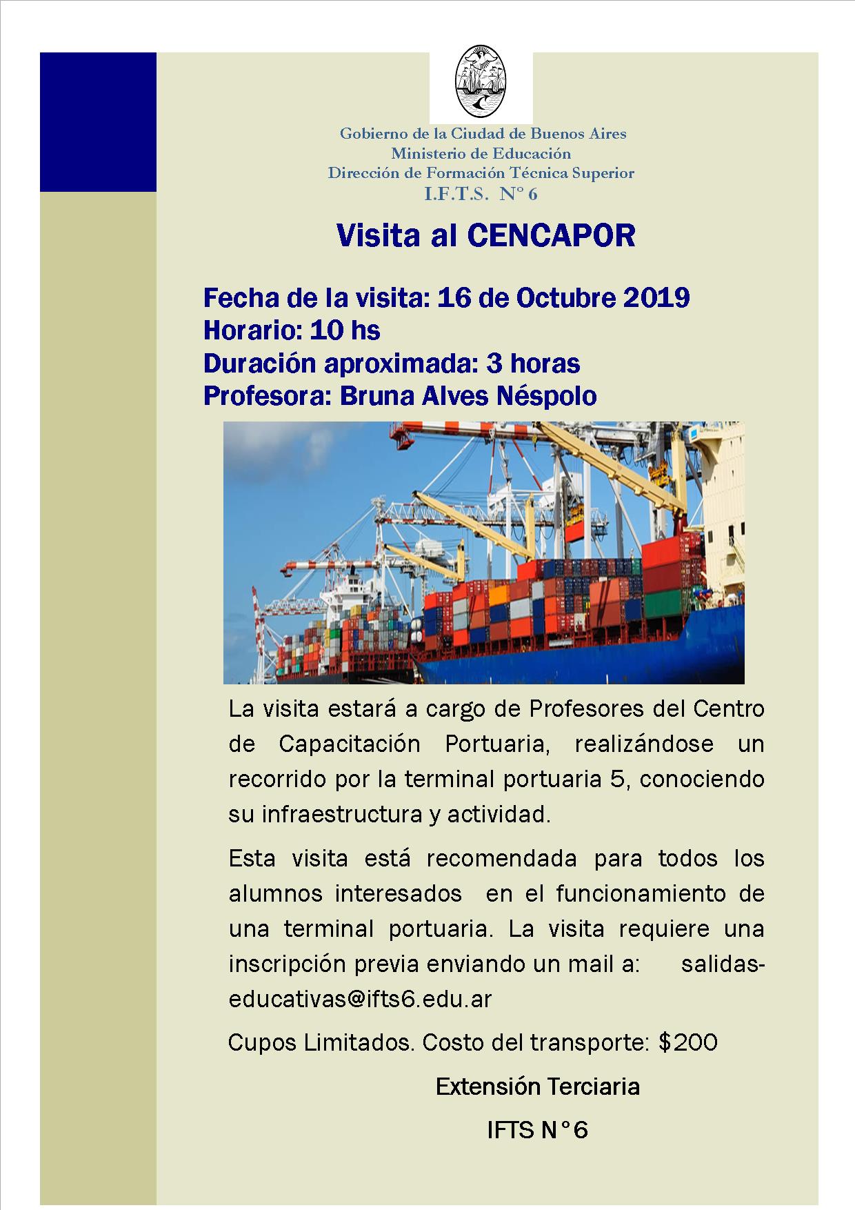 Visita CENCAPOR 2019